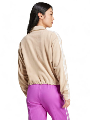 Felpa zip Donna - Beige