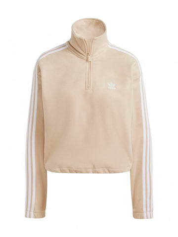 Felpa zip Donna - Beige