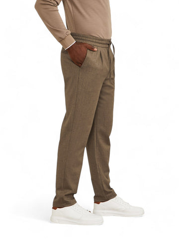 Pantalone Uomo - BROWN HERRINGBONE