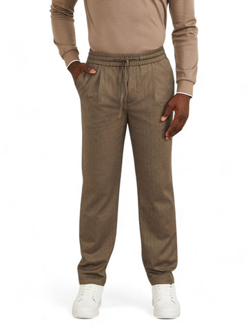 Pantalone Uomo - BROWN HERRINGBONE