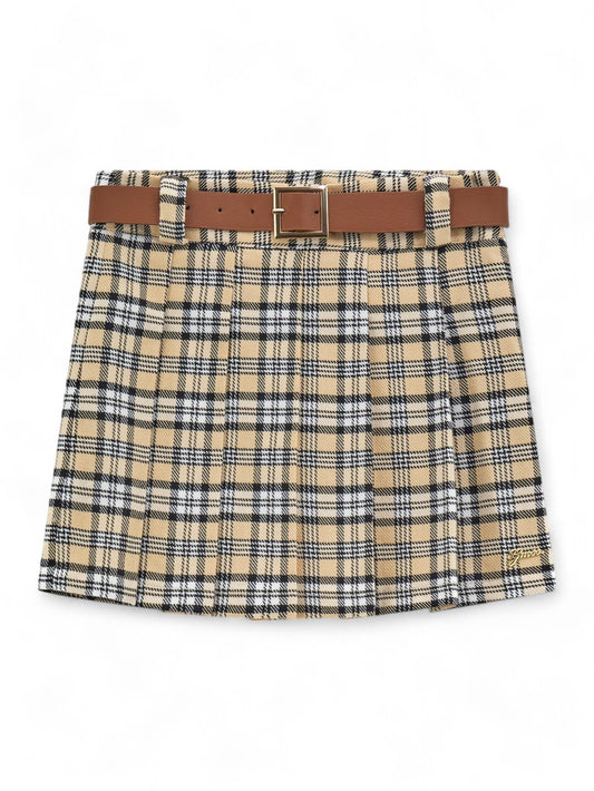 Gonna Bambina - BROWN TARTAN