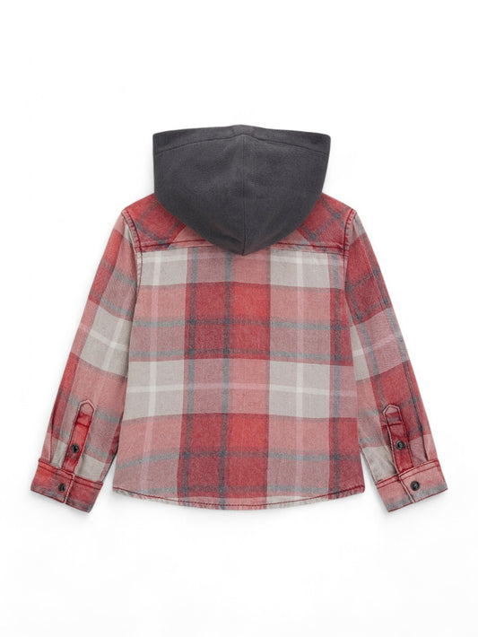 Camicia Bambino - CHECK BLUE-RED