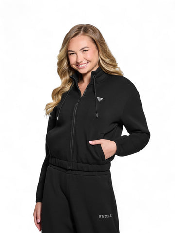 Felpa zip Donna - Jet Black A996