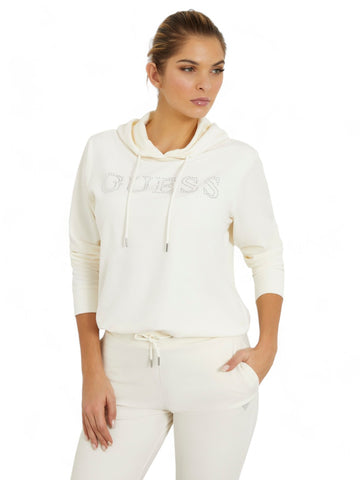 Felpa zip Donna - CREAM WHITE