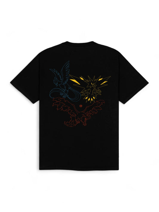 T-shirt Dolly Noire x Pokèmon Uomo - Uccelli Leggendari