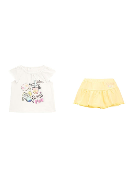 Set Bambina - Bianco/giallo