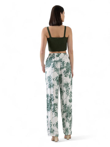Pantalone Donna - Bianco/verde