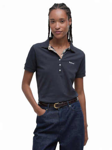 Top Barbour Portsdown Donna - Blu/Naturale