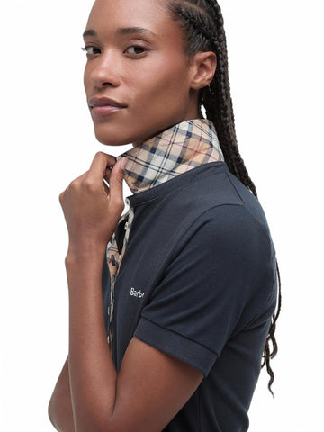 Top Barbour Portsdown Donna - Blu/Naturale