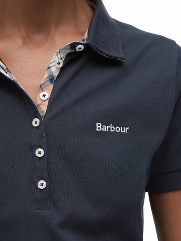 Top Barbour Portsdown Donna - Blu/Naturale