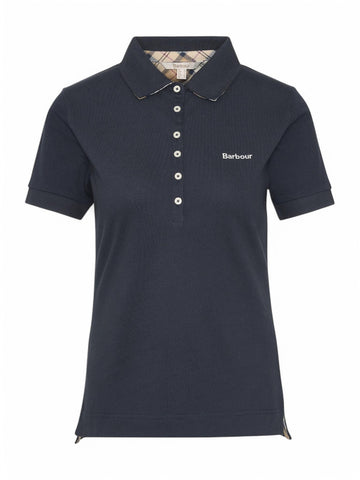 Top Barbour Portsdown Donna - Blu/Naturale