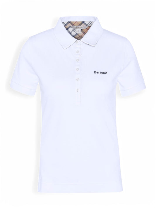 Top Portsdown Barbour Donna - Bianco/Naturale