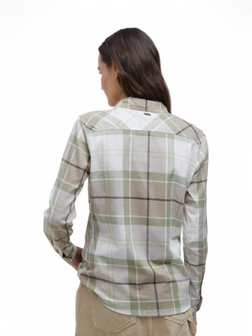 Camicia Bredon Barbour Donna - Verde/panna