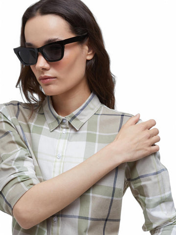 Camicia Bredon Barbour Donna - Verde/panna
