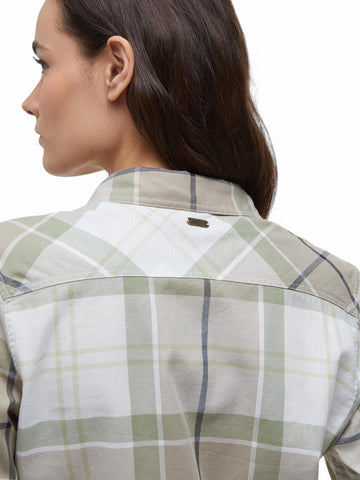 Camicia Bredon Barbour Donna - Verde/panna