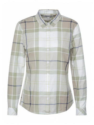 Camicia Bredon Barbour Donna - Verde/panna