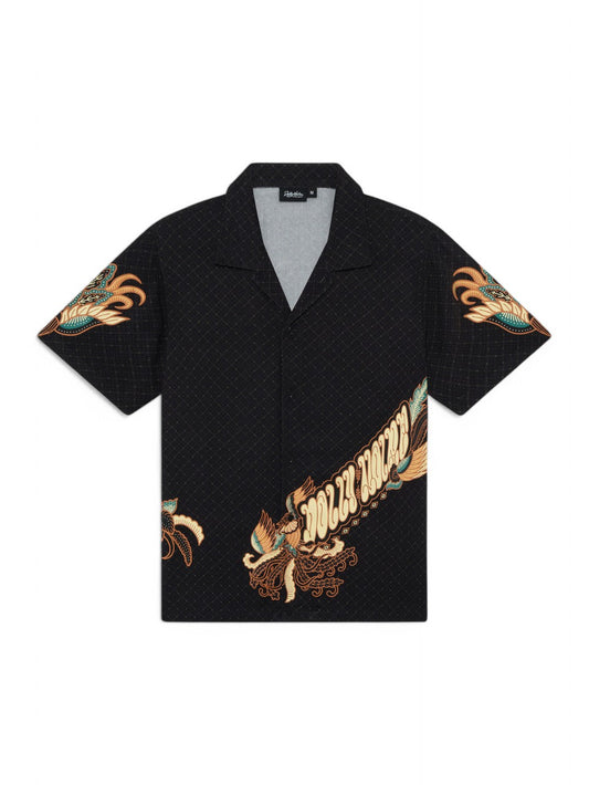 Camicia Bowling Dolly Noire Harmony Batik Uomo - Harmony