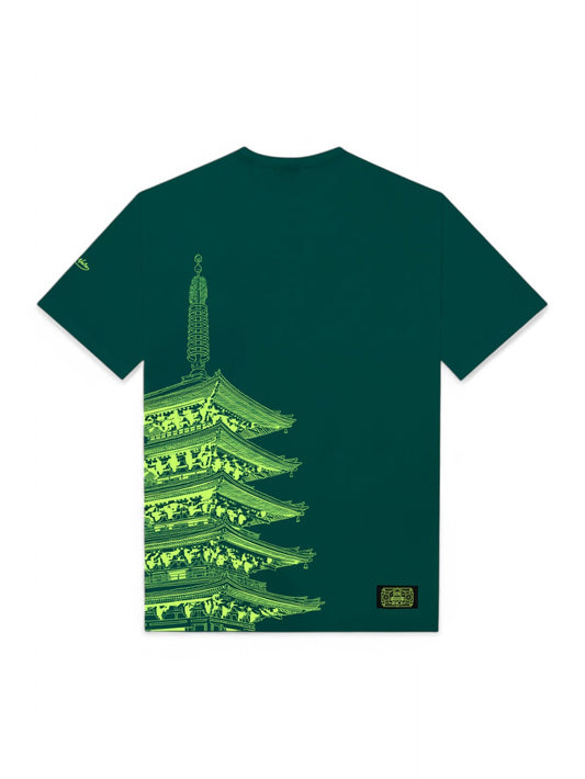 T-shirt Dolly Noire Bench Tokyo Uomo - Verde Petrolio