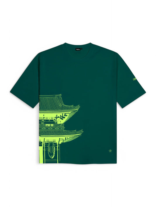 T-shirt Dolly Noire Bench Tokyo Uomo - Verde Petrolio