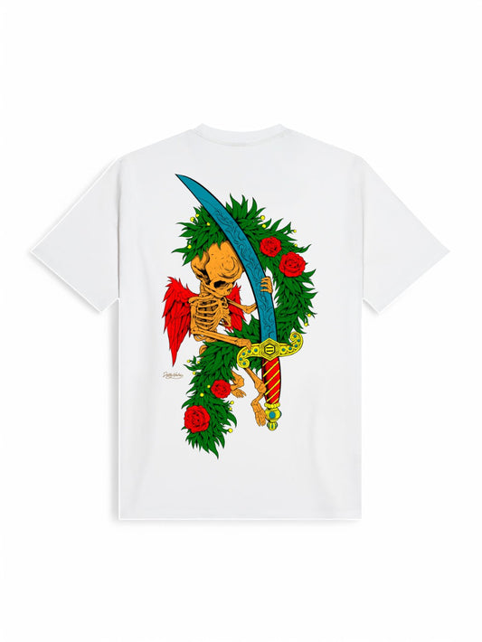T-shirt Dolly Noire Asso di Spade Uomo - Bianco
