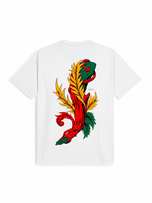 T-shirt Dolly Noire Asso di Bastoni Uomo - Bianco