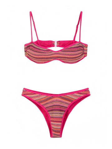 Bikini fascia Donna - Fucsia