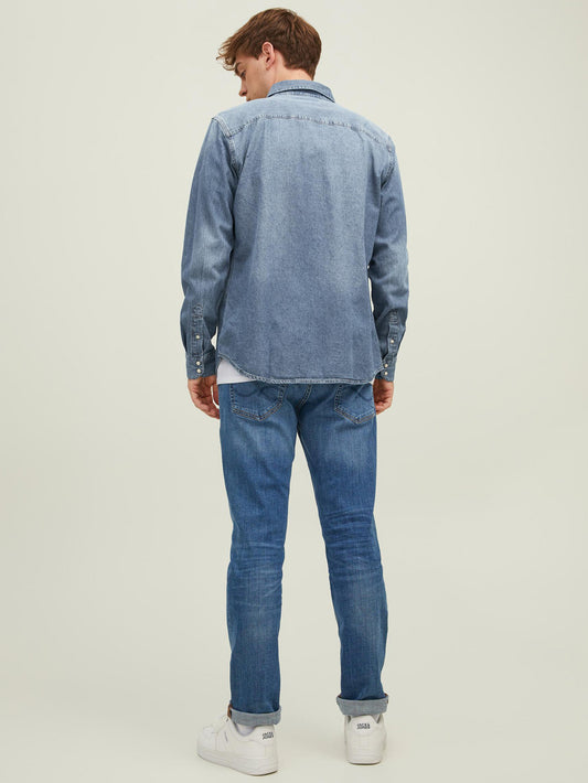 Camicia Uomo - Medium Blue Denim